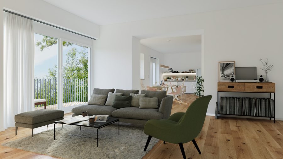 Modernes helles Wohnzimmer